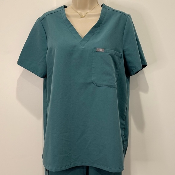 Figs Hydrogreen Scrub Set Catarina Scrub Top Zamora Jogger Pants Large Nurse - Picture 7 of 14